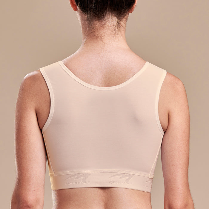 FlexFit™ Ultra-High Coverage Bra - Style No. B16, Back view, in beige