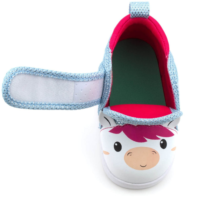 Unicorn Squeaky Shoe V2 Top View Opened