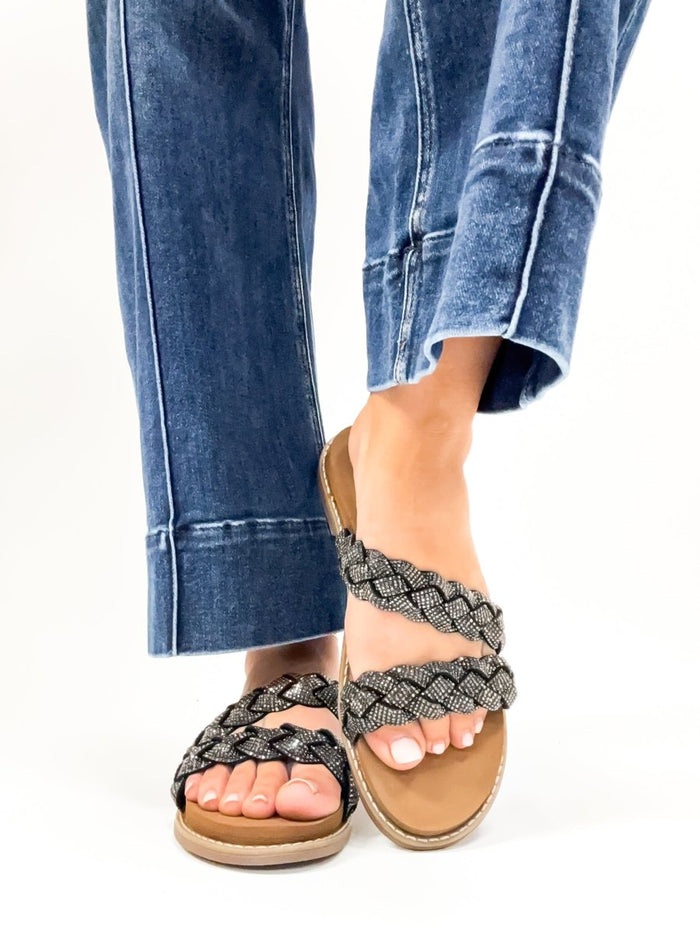 BLACK FRIDAY DEAL: Very G Black Nalani Sandals - Macoma Boutique304 Sandals