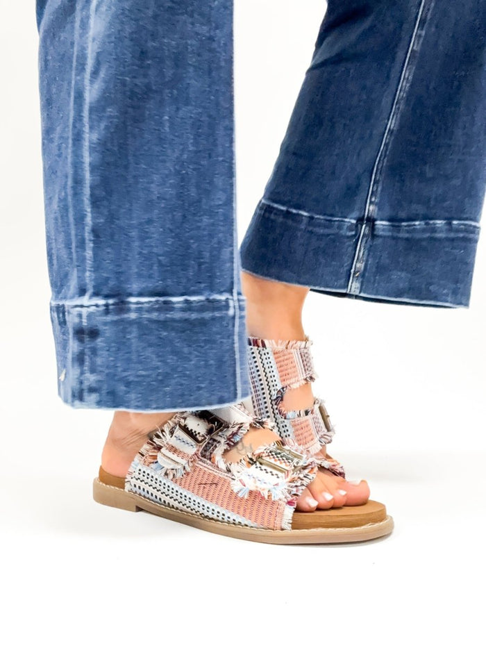 BLACK FRIDAY DEAL: Very G Cream Multi Mackenzie Sandals - Macoma Boutique304 Sandals