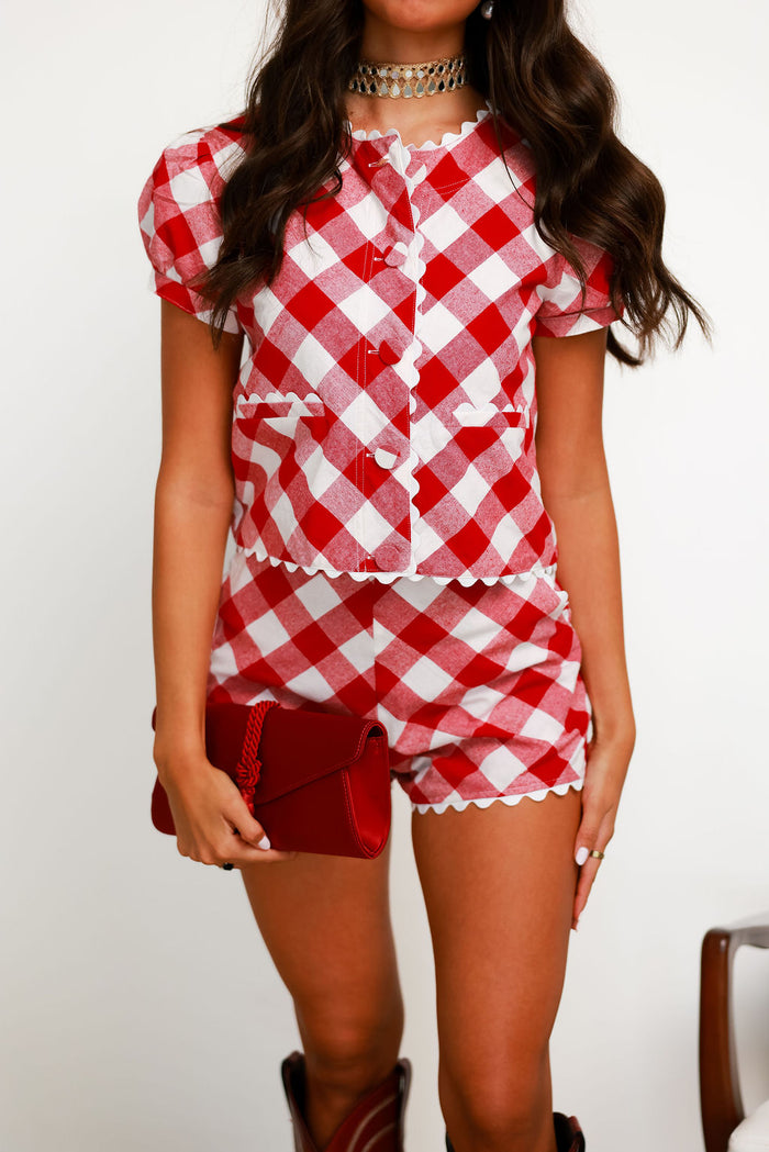 Vicky Set - Cherry Gingham