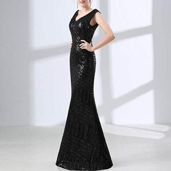 Wedding Bridesmaid Dresses Long for Women Formal Evening Party Prom Gown Halter