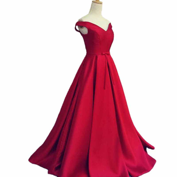Wedding Dress Off Shoulder Long Formal Party Dress Evening Gown