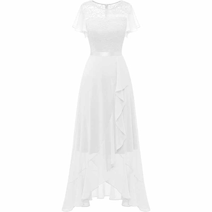 Wedding Guest Gress Evening Dress Long Wedding Dress with Slit Party Cocktail Dress