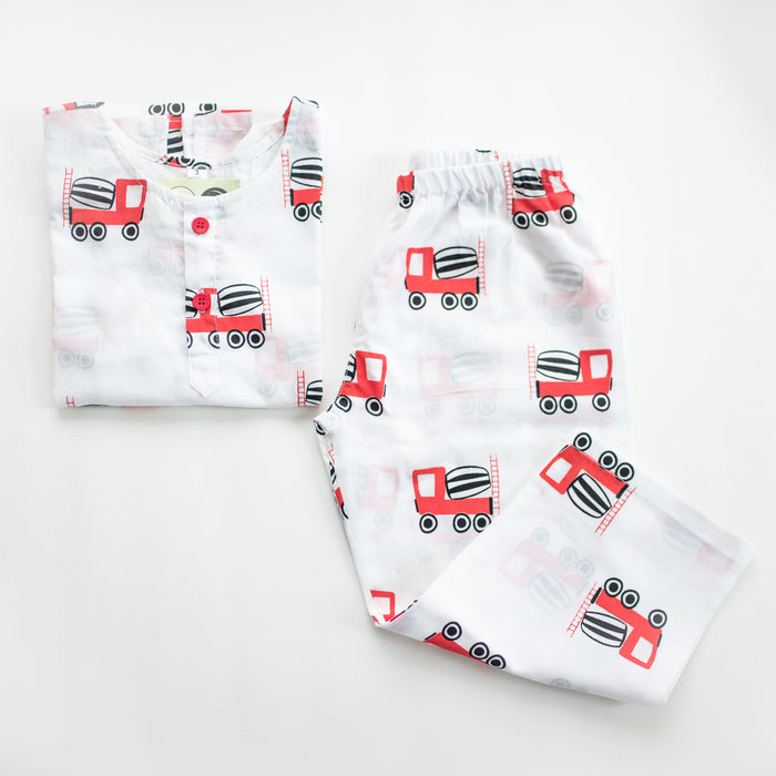 Whirly Cement Mixer- Unisex Nightdress