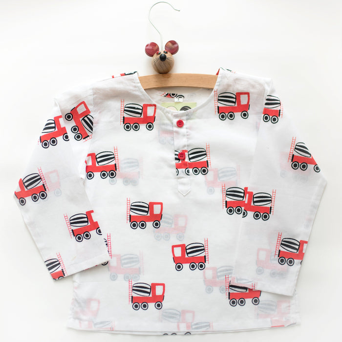 Whirly Cement Mixer- Unisex Nightdress