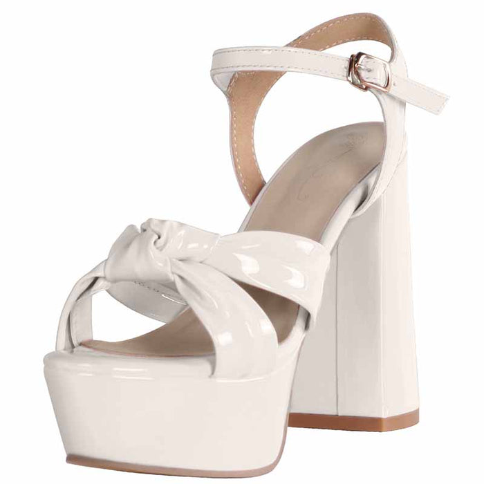 White Wedding Wedge Shoes Bridal Heels For A Summer Party
