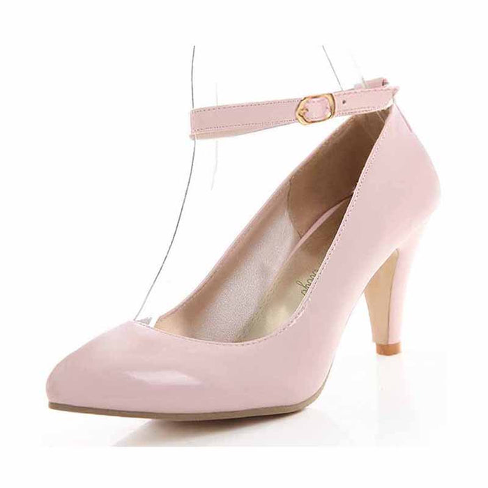 Women Buckle High Heel Pumps Pink | Apricot | Black