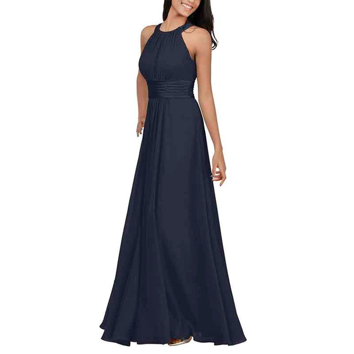 Women Chiffon Bridesmaid Dresses Long Formal Party Dress for Special Occasion