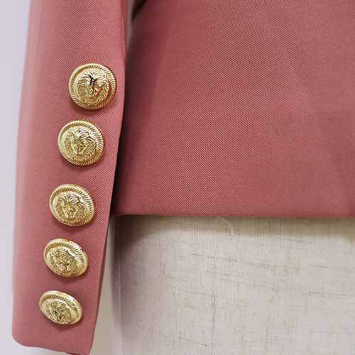 Women Coats Cameo Brown Jacket Long Sleeves Blazer Breasted Coat