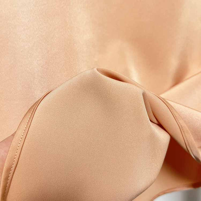 Women Long Sleeve Soft Shirt Casual Satin Blouse Loose Shirt