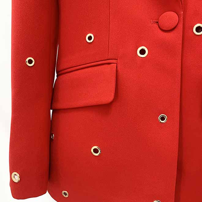Women One Button Pantsuit Fitted Blazer + Flare Long Trousers Suit Pants Suit