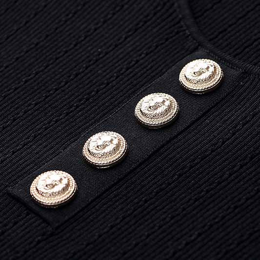 Women Ribbed Black Long Sleeve Bodysuit Tops One Piece Bodycon Jumpsuit