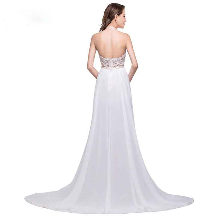 Women Sexy Evening Gown Fishtail Maxi Dress Split Maxi Long Dress