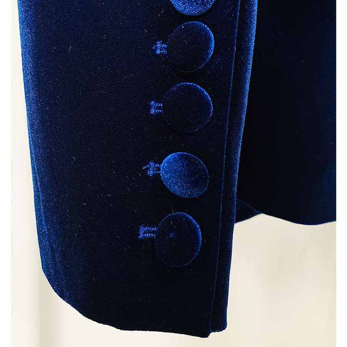 Women Velvet Blazer + Flare Trousers Suit Two Piece Pantsuits