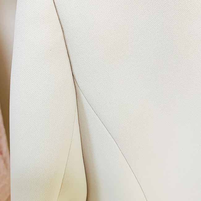 Women White Blazer Lace up Closure Coat + Flare Trousers Suit