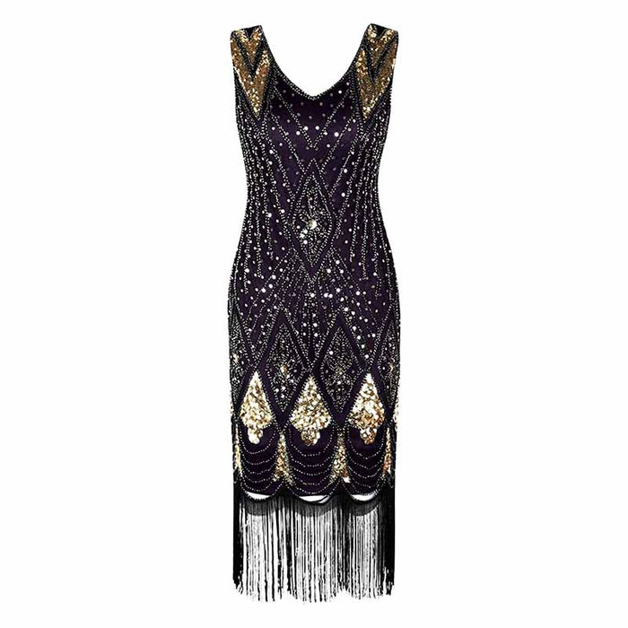 Women's 1920s Dress Sequin Art Deco Flapper Dress