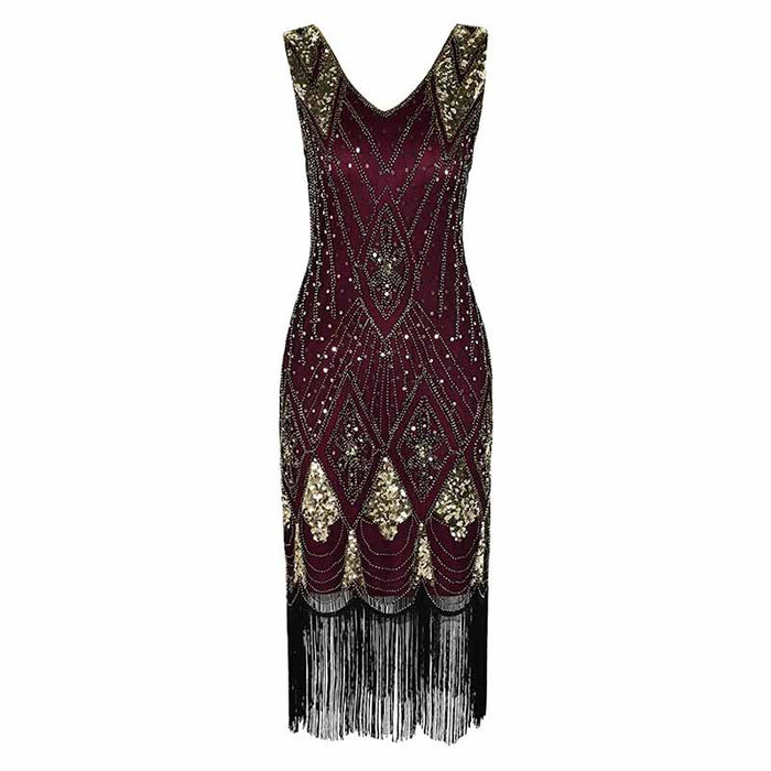 Women's 1920s Dress Sequin Art Deco Flapper Dress