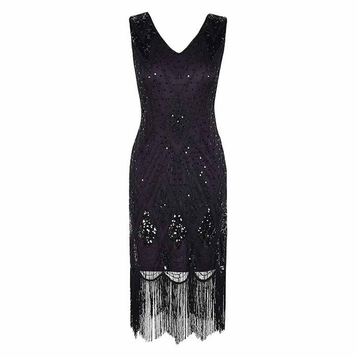 Women's 1920s Dress Sequin Art Deco Flapper Dress