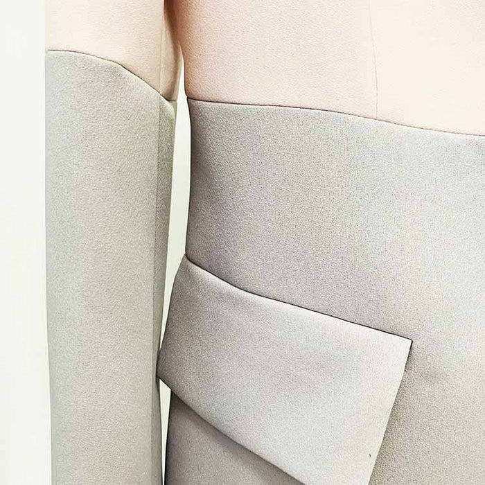 Women's 2 Piece Suit Contrast Suit Trousers Set long sleeve Blazer Pantsuits