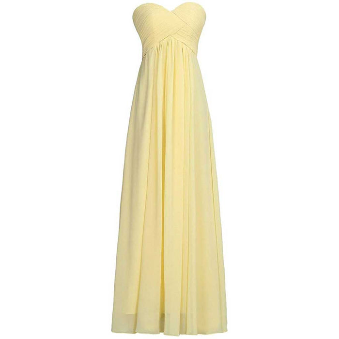 Women's A Line Corset Sweetheart Pleats Prom Bridesmaid Dress