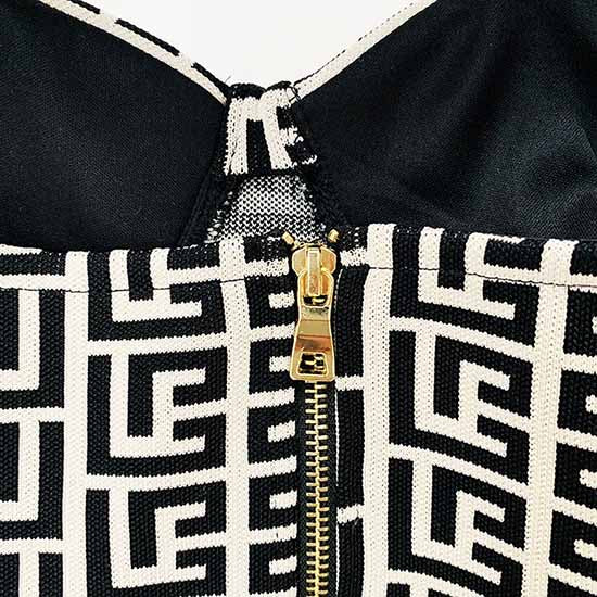 Women's Black and White Cocktail Party Dresses Elegant Tube Short Dress
