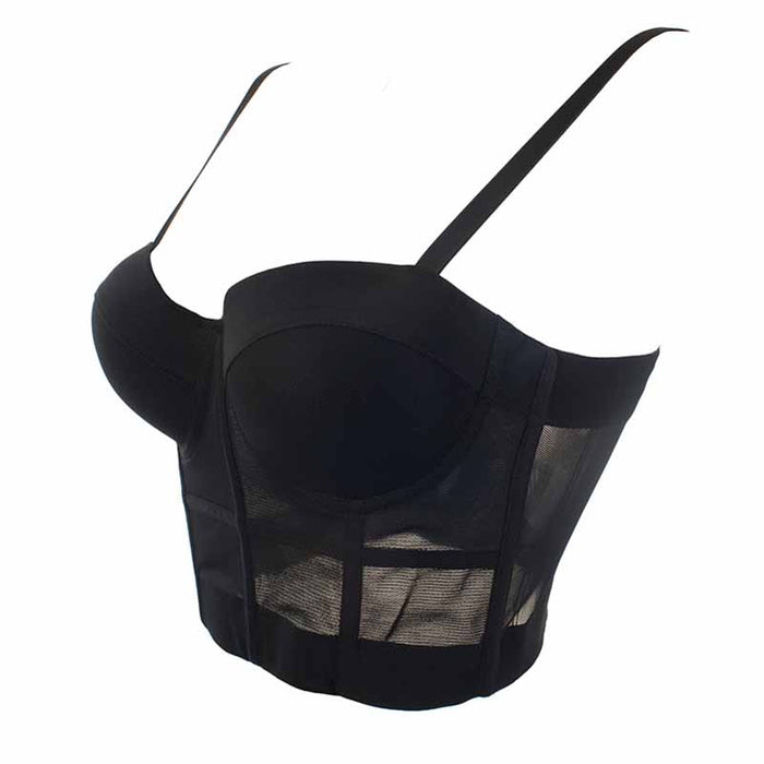 Women's Bustier Crop Top Sexy Corset Top Bra
