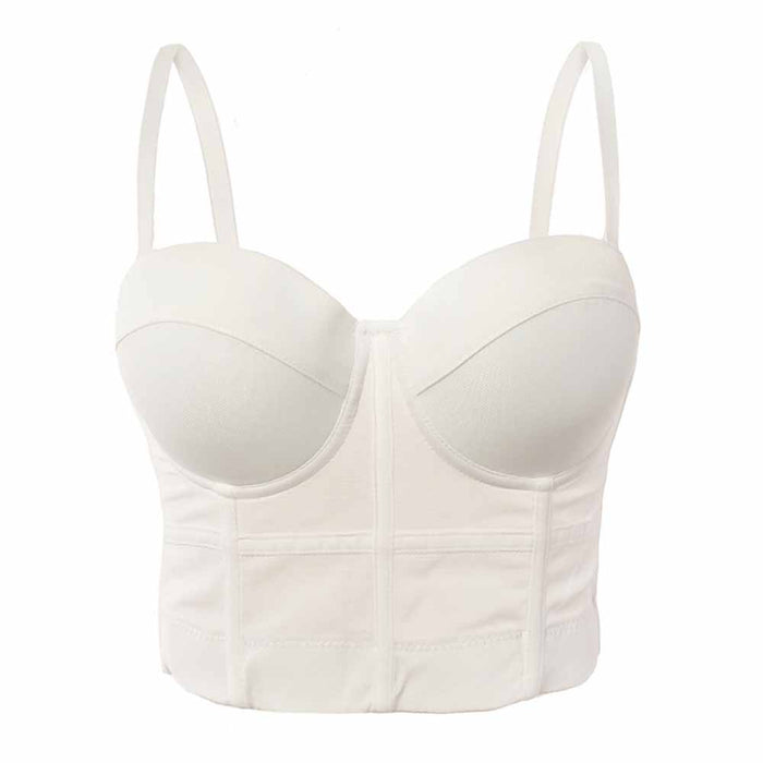 Women's Bustier Crop Top Sexy Corset Top Bra