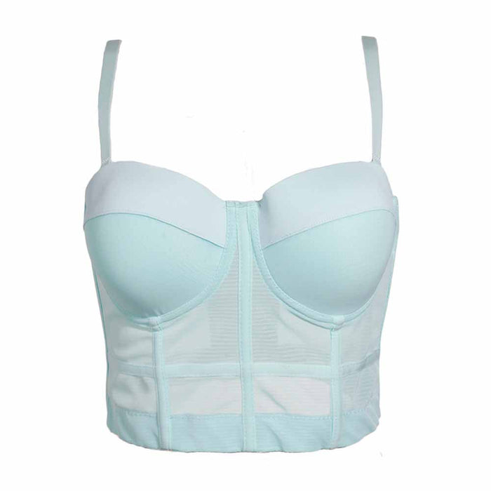 Women's Bustier Crop Top Sexy Corset Top Bra