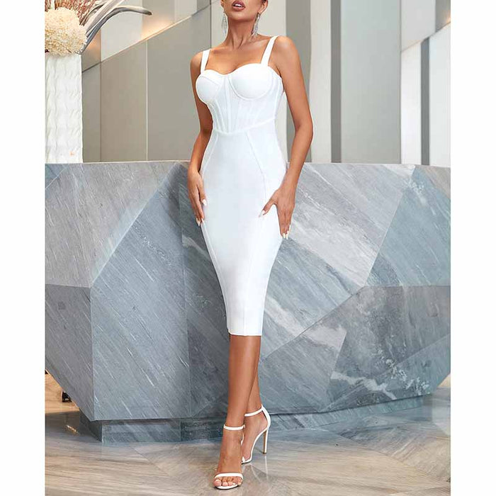 Women's Celebrity Bandage Bodycon Dress Strap Party Pencil Dress Cocktail Party Dress