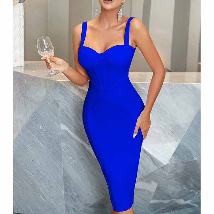 Women's Celebrity Bandage Bodycon Dress Strap Party Pencil Dress Cocktail Party Dress
