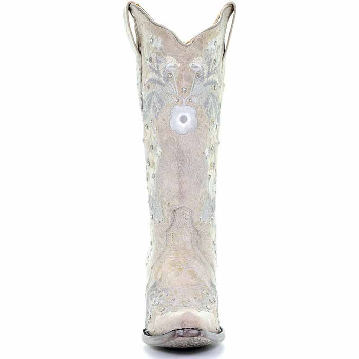 Women's Chic Wedding Boots Country Outfitter Western Cowgirl Bridal Bootie