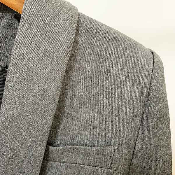 Women's Coats Grey Jacket Long Sleeves Blazer Breasted Coat