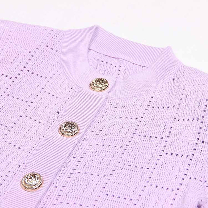 Women's Cropped Cardigan Sweater Soft Knitted Jacket Crop Top