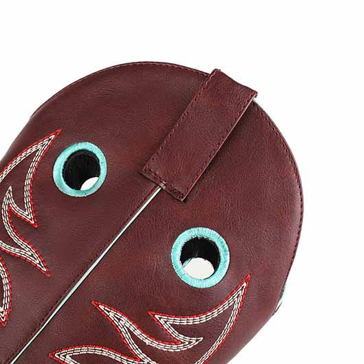 Women's Embroidered Squared Toe Western Medieval Retro Cowboy Boots