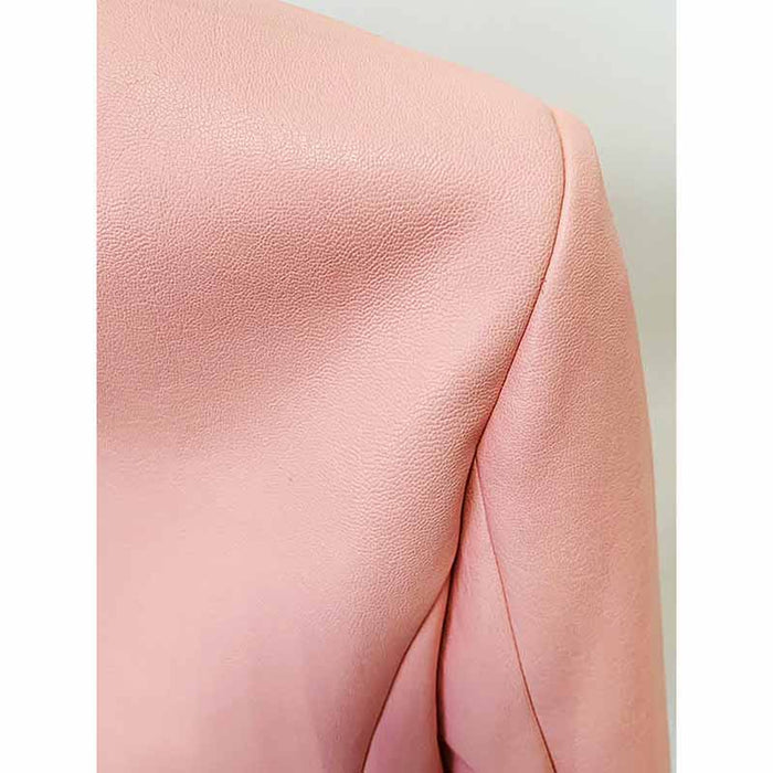 Women's Fashion Blazer Labyrinth Pattern Jacket Coats with Gold Buttons