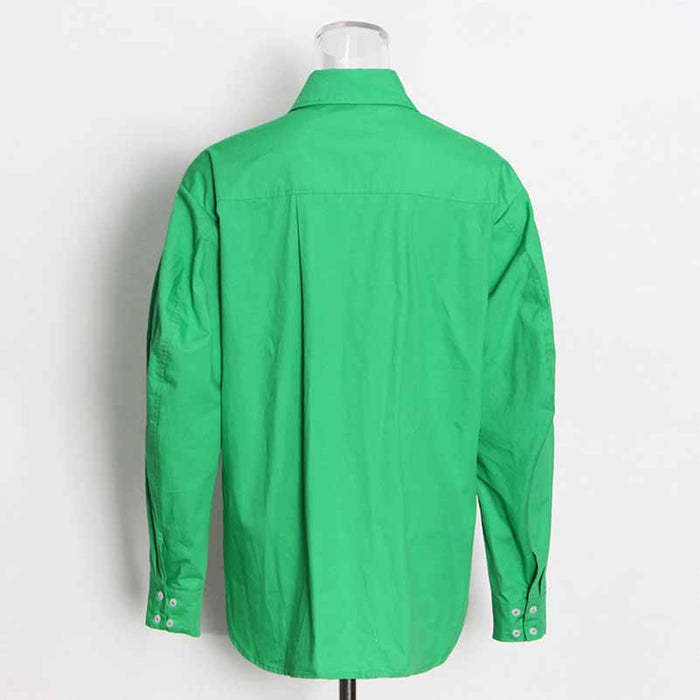 Women's Green Loose Shirt