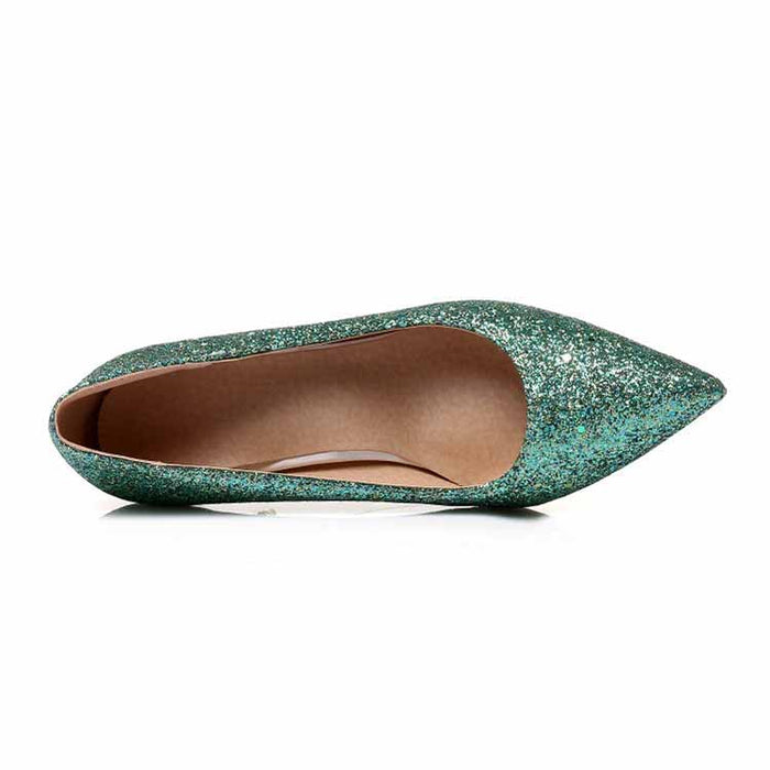 Women's High Heels Slip On Pumps Pointy Toe Stilettos 8CM
