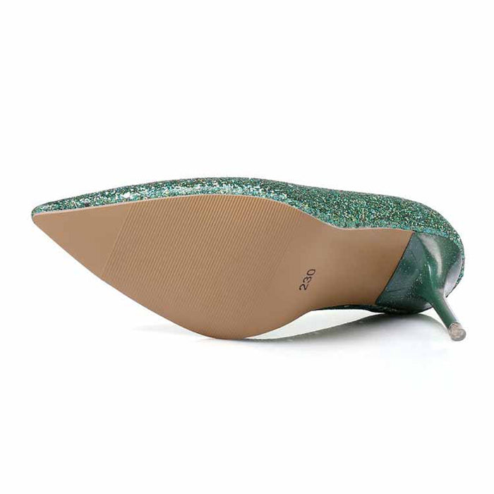 Women's High Heels Slip On Pumps Pointy Toe Stilettos 8CM