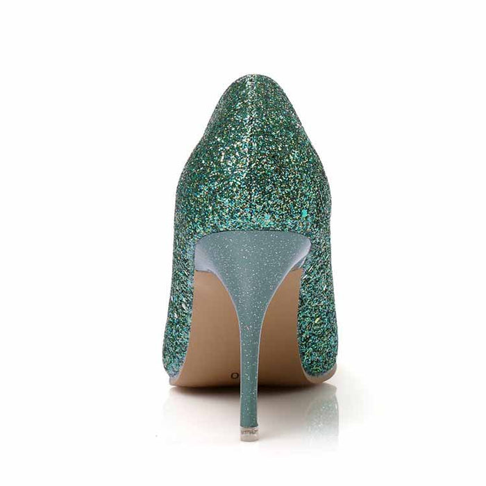 Women's High Heels Slip On Pumps Pointy Toe Stilettos 8CM