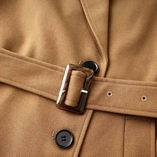 Women's lassic Coat Long Windbreaker Coat Single Breasted Belted Coat