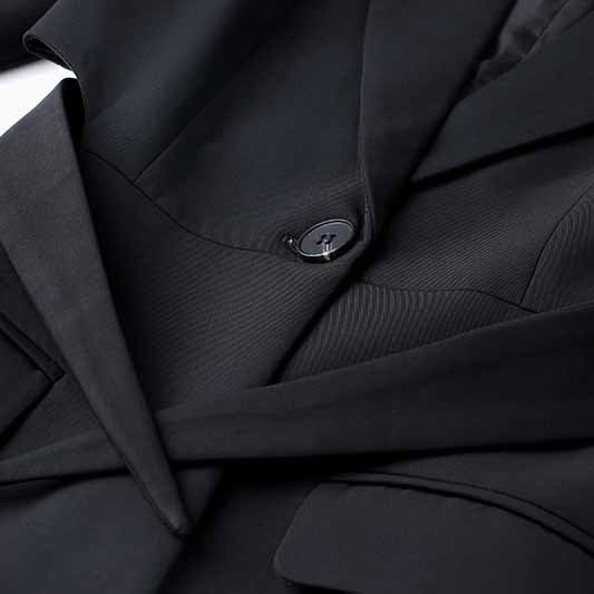 Women's Long Sleeve Lapel Backless Hollow Out Blazer