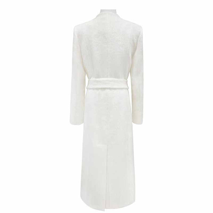 Womens Long Winter Coats Outfits Woolen Coatdress for Wedding Bride Wind-breaker