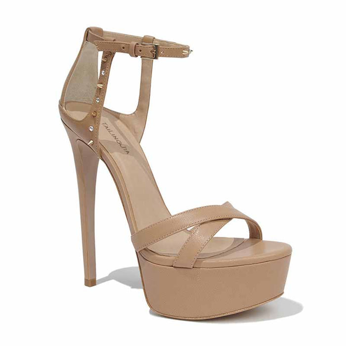 Women's Open Toe Ankle Strap Pump Platform Heeled Sandal
