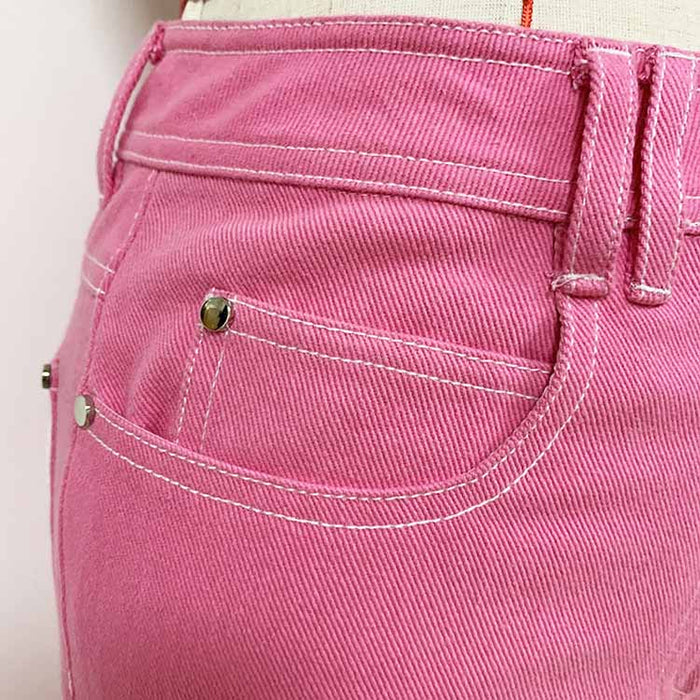 Women's Pink Skinny Jeans Slim Fit Jeans & Denim Pants