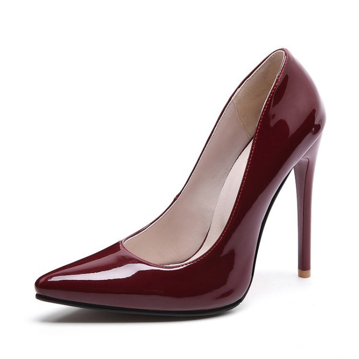 Women's Pointy Toe Dress Pump Plus Size Heels Shoes