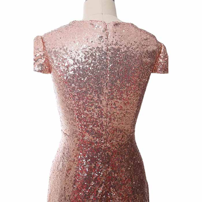 Womens Prom Dress Halter Sequin Long Bridesmaid Dress Cowlback Formal Evening Gown