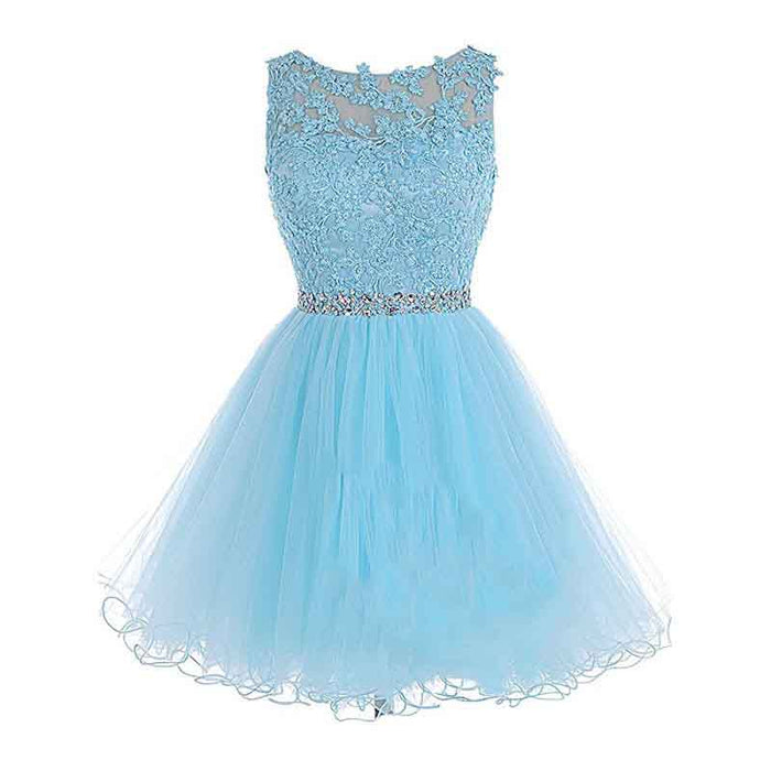 Women's Prom Dresses Short Homecoming Dress A Line Tulle Party Cocktail Gown