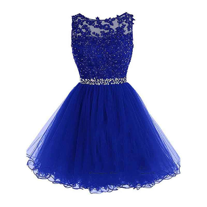 Women's Prom Dresses Short Homecoming Dress A Line Tulle Party Cocktail Gown