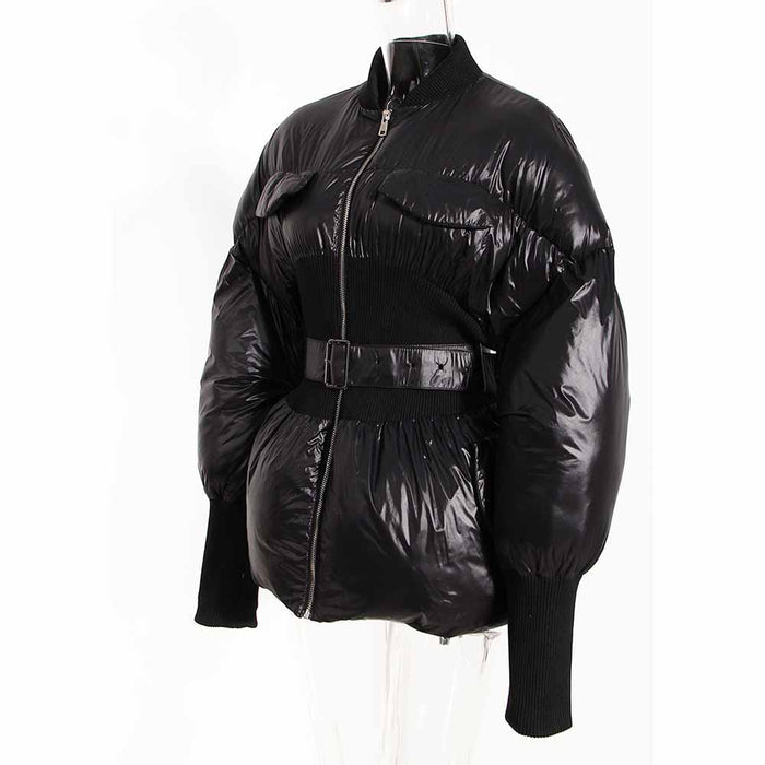 Women's Puffer Jacket Thickened Winter Turtleneck Puffer Parka Coats